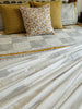 Grey Checkered Handblock Printed Bedding Set