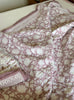 Lilac Floral reversible cotton quilt