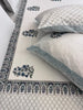 Blue Daffodil Cotton Quilted Bedding Set