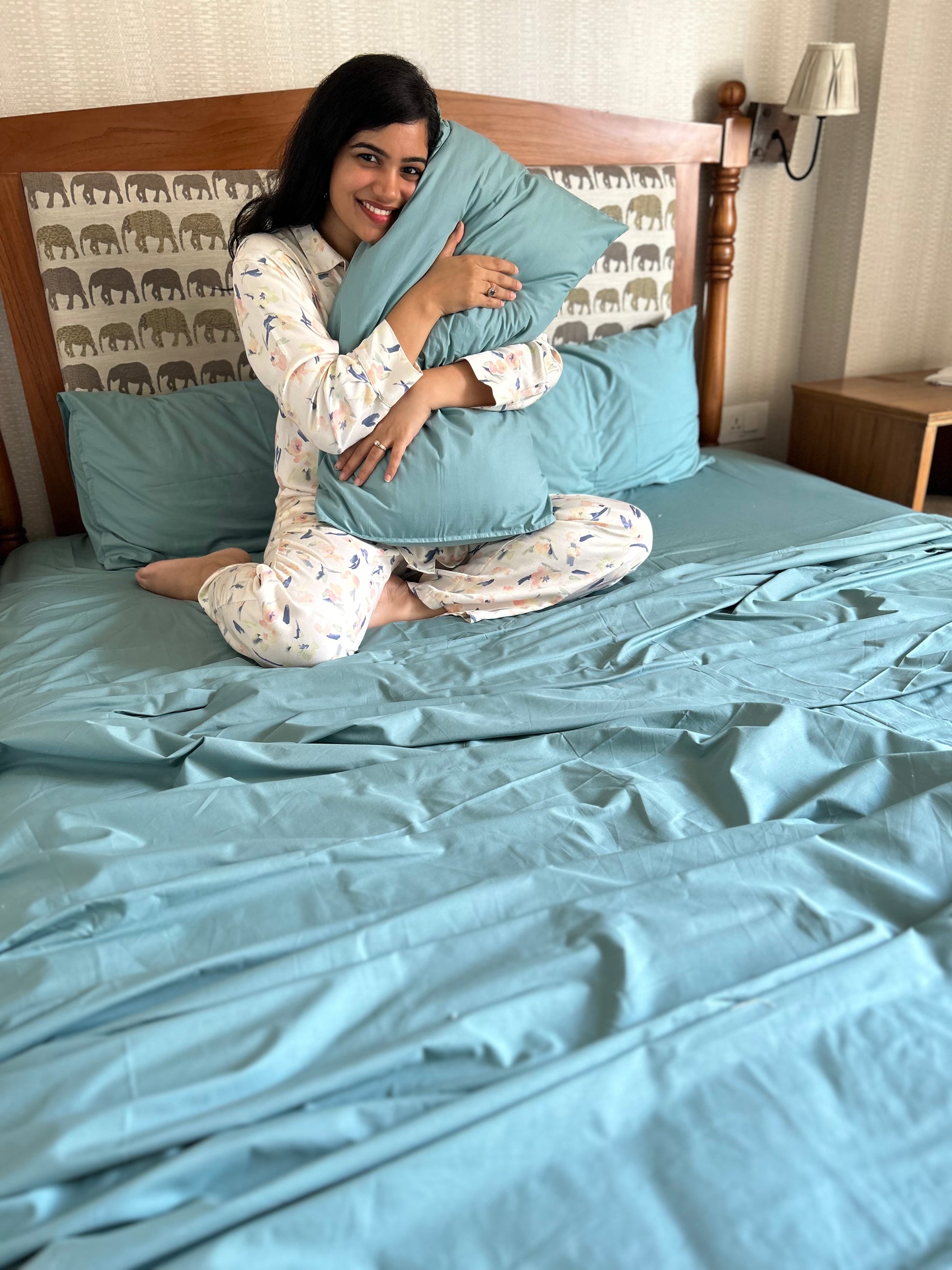 Cyan Solid Sheet Set