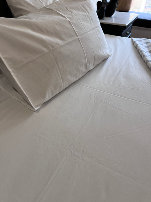 Solid White Bedsheet