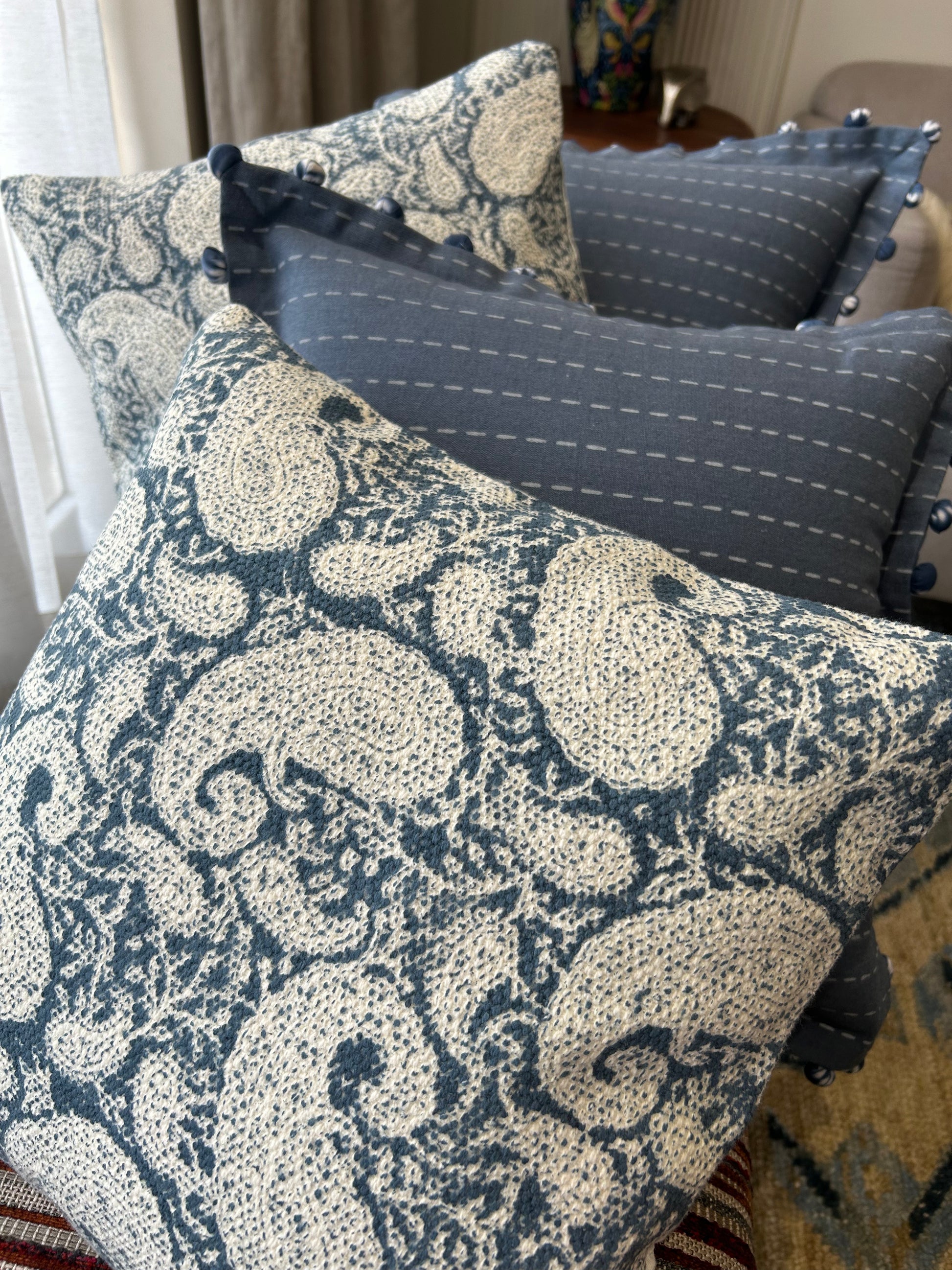 Paisley Jacquard & Badal Cushion Cover Set