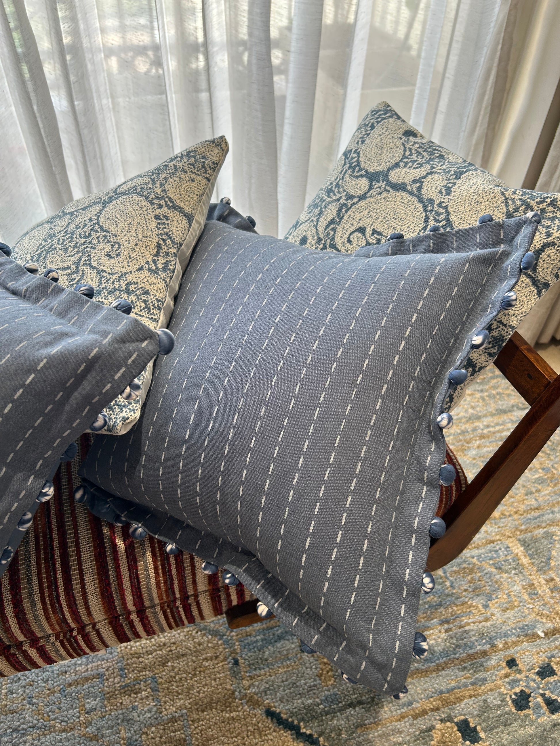 Paisley Jacquard & Badal Cushion Cover Set