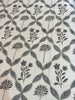 Blue Floral Handblock Printed Bedsheet