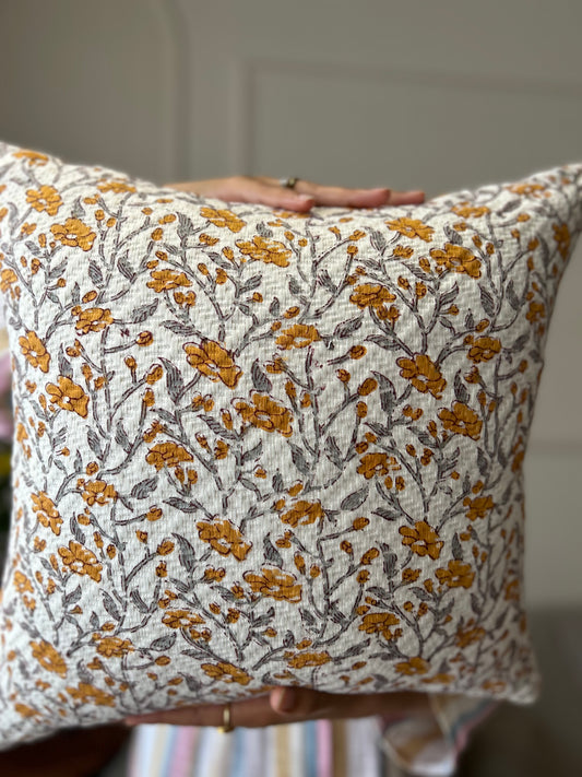 Orange Daffodil Cushion cover