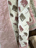 Baby Elephant Umbrella Hand Block Printed Cotton Baby Quilt