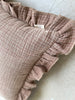 Ruffled Walnut Cushion