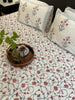 Red Jaal Handblock Printed Bedsheet