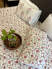 Red Jaal Handblock Printed Bedsheet